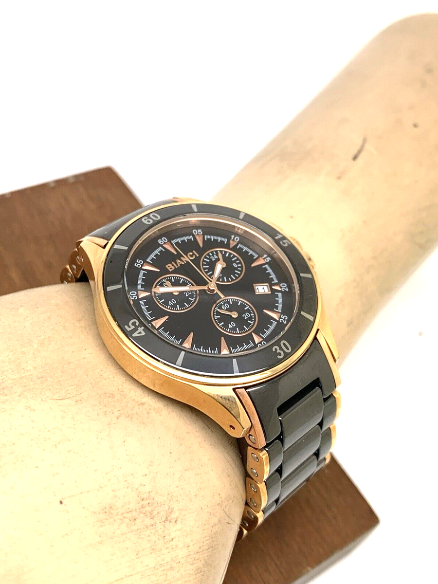 Roberto Bianci Womens Watch RB58730 Florenca Quartz Rose Gold Black Ceramic 39mm Roberto Bianci Womens Watch RB58730 Florenca Quartz Rose  main image 4
