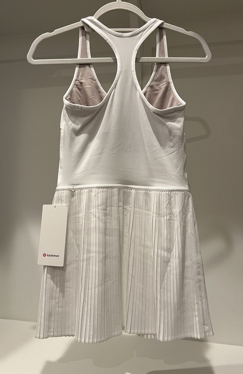 NWT Lululemon Scoop-Neck Pleated Linerless Tennis Dress ~ Sz