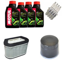 Set Service ÖL Motul 5000 10W 40 Filter Und Kerzen Yamaha Yzf-R1 2000 2001