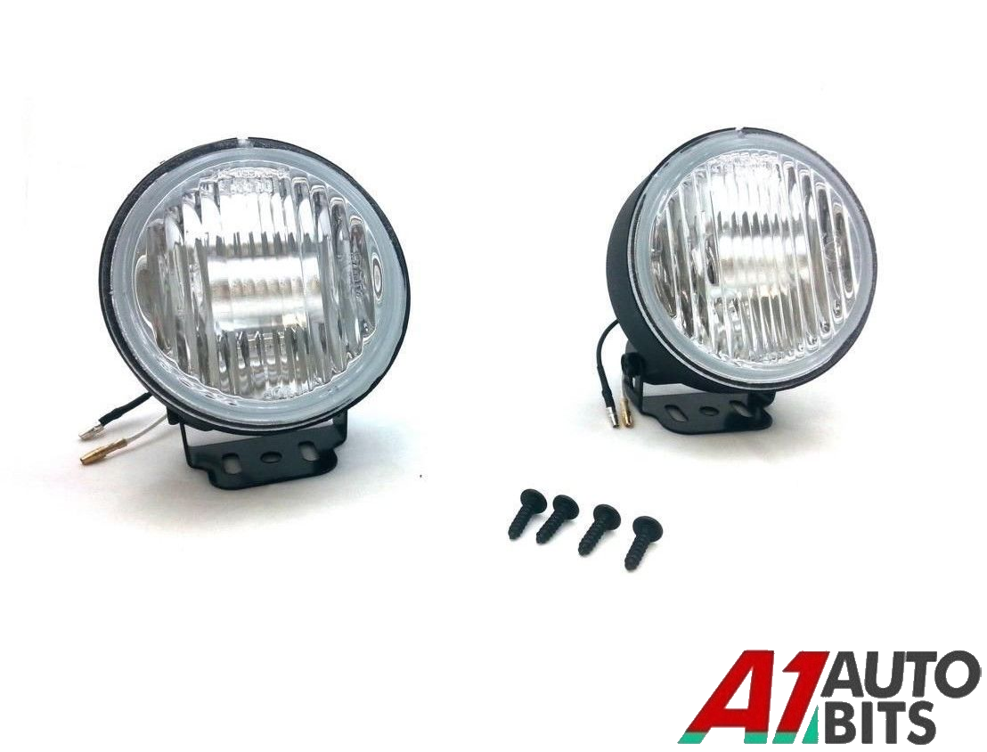 2x 55W White Front Spot Fog Day Lights 4