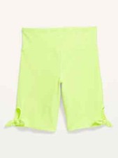 NWT Old Navy Girls Go-Dry Powersoft Athletic Shorts neon yellow XL 14-16