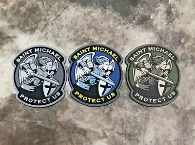 MILSPEC MONKEY Saint Michael Protect Us PVC Morale Patch
