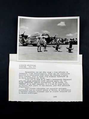 PHOTO AIRCRAFT LOCKHEED HERCULES C130 RAAF US AIR FORCE + DESCRIPTION 18x13