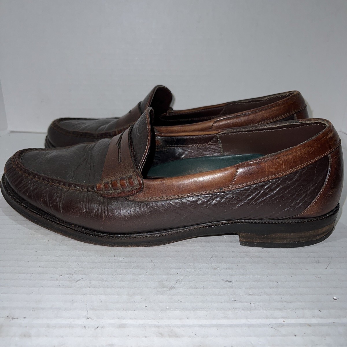 Trask Driving Penny Loafer Moccasins Bison Leather Size 13 H.S. Trask Leather Loafers for Men | Mercari main image 4