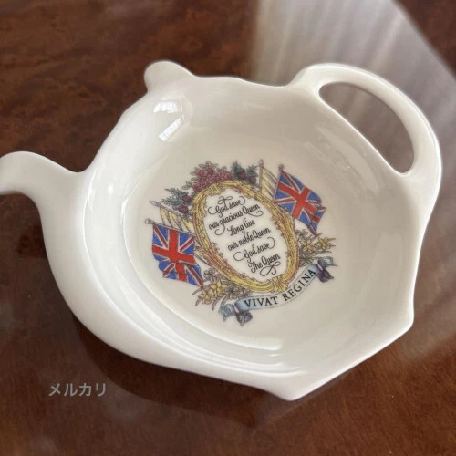 Halcyon Days Queen Elizabeth Tea Bag Tray - Thumbnail 3