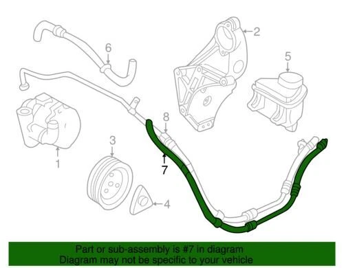 Genuine GM 2000-2005 Saturn L300 LW300 LS2 LW2 Base 3.0L V6 Return Hose 09191939 - Image 2 of 2
