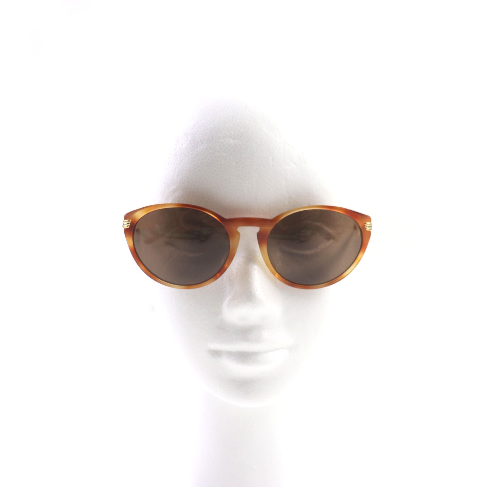 Cartier Trinity Marble Pattern Sunglasses Brown 5… - image 3