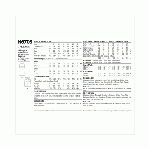 New Look Sewing Pattern N6703 Misses’ Skirts - Picture 7 of 7