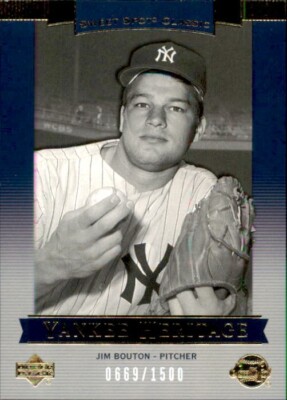 Jim Bouton 2003 Upper Deck Sweet Spot Classics Yankee Heritage #130 /1500 MLB SP