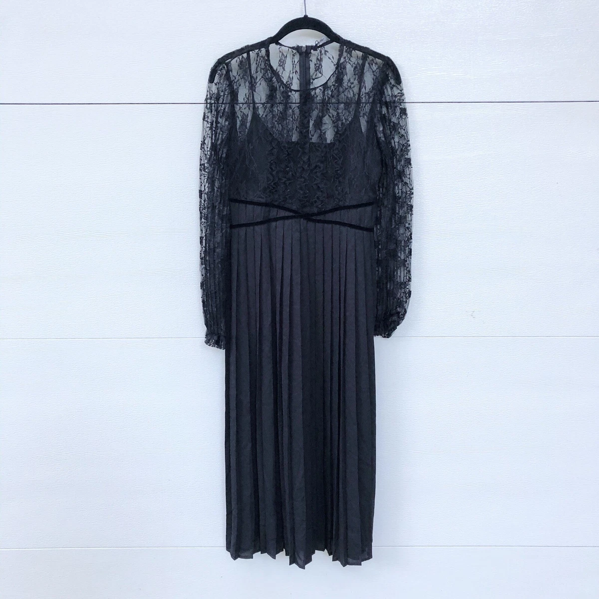 Zara lace sale midi dress