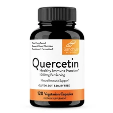 Sandhu's Quercetin 1000mg Per Serving 120 Vegetarian Capsules for Immune Support