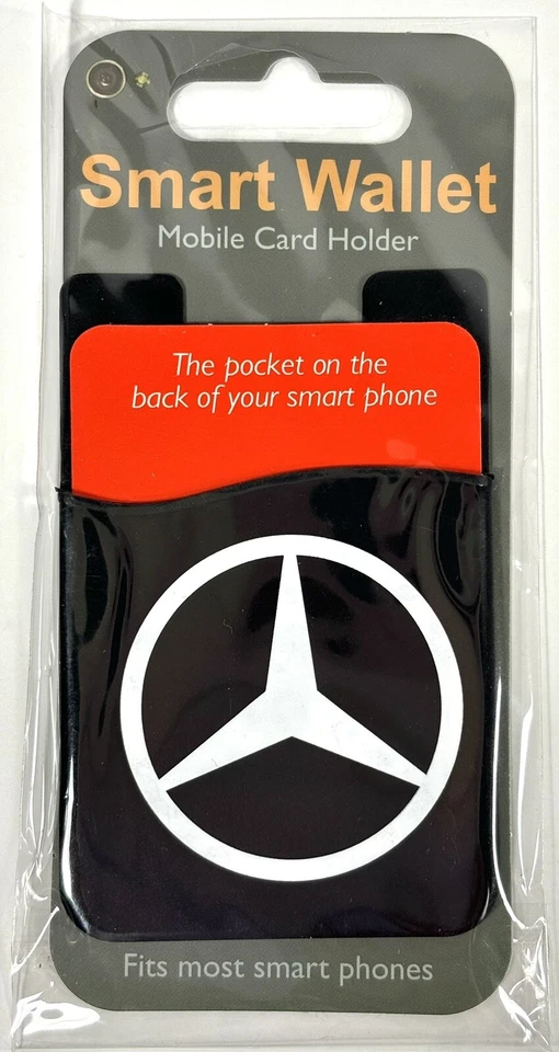 Mercedes-Benz Smart Silicone Mobile Phone Wallet Card Holder 3M Stick iPhone - Image 2 of 4