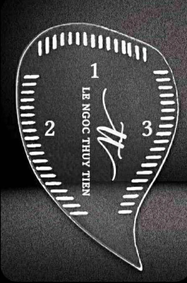 PMU SET TEARDROP RULER FOR BROW STROKES WITH ULTRA SLIM PENCIL - Image 2 of 3