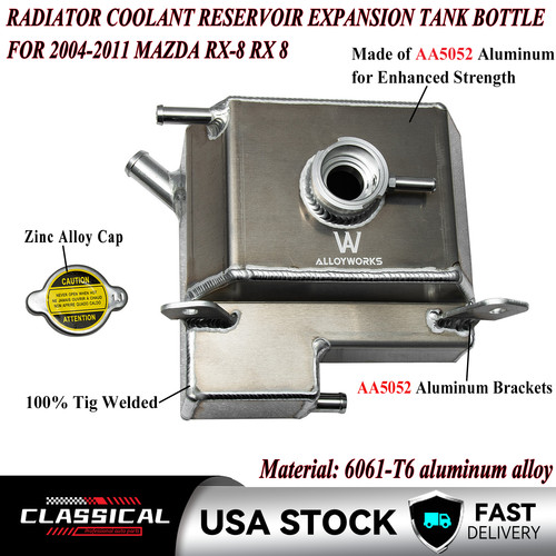 RADIATOR COOLANT RESERVOIR EXPANSION TANK BOTTLE FOR 2004-2011 MAZDA RX ...