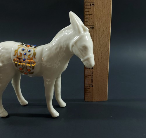 Lenox China Jewels Nativity Christmas Animal Figurine 1994 Donkey w Box - Picture 3 of 10