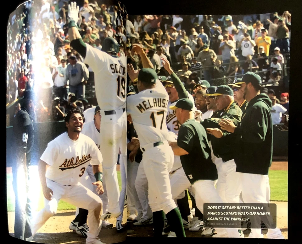 2007 OFFICIAL MAGAZINE OAKLAND ATHLETICS A's PROGRAM MIKE PIAZZA COVER May/June - Image 2 of 4