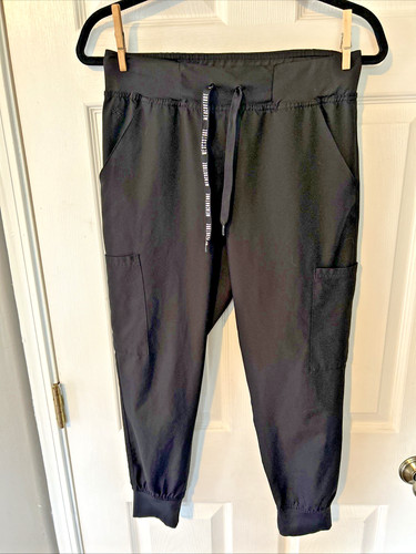 MED COUTURE Women's Size Small Black Jogger Scrub Pants