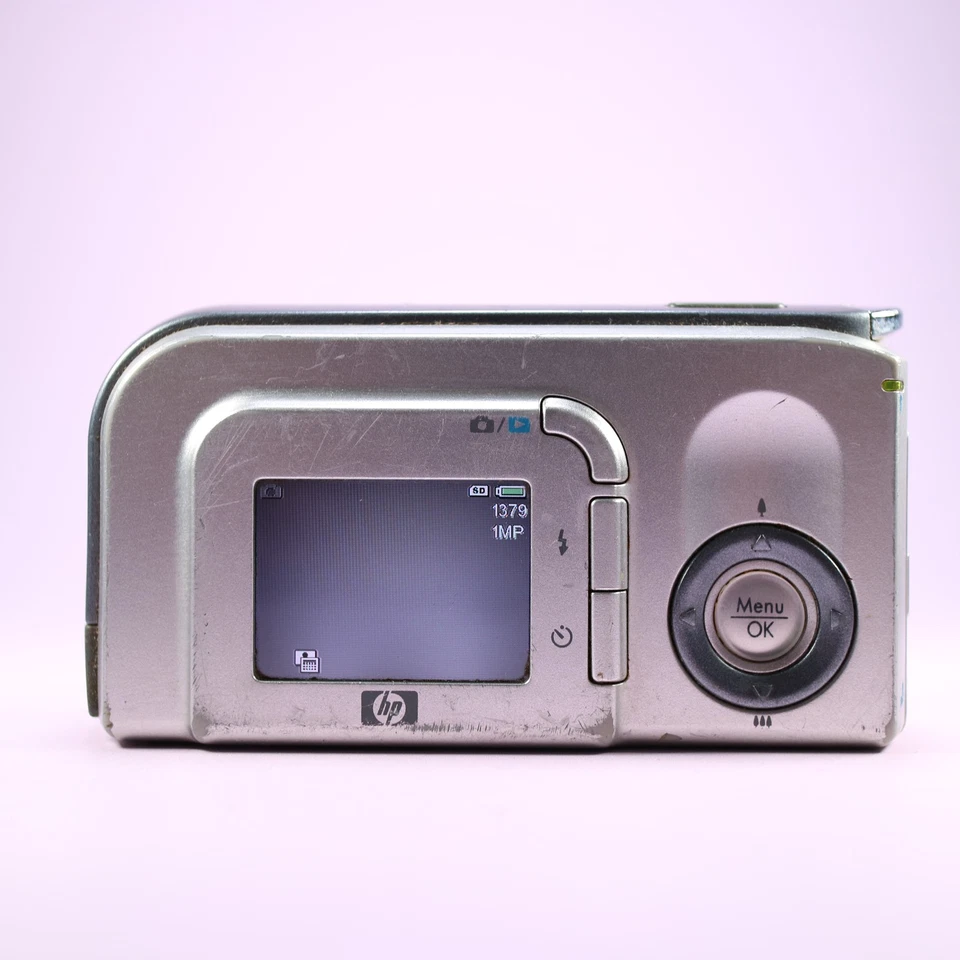 HP Photosmart E317 5.0MP Compact Digital Camera Silver Tested - Image 3 of 4