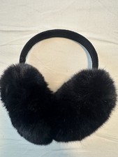 Black Faux Fur Earmuffs Winter Ear Warmers