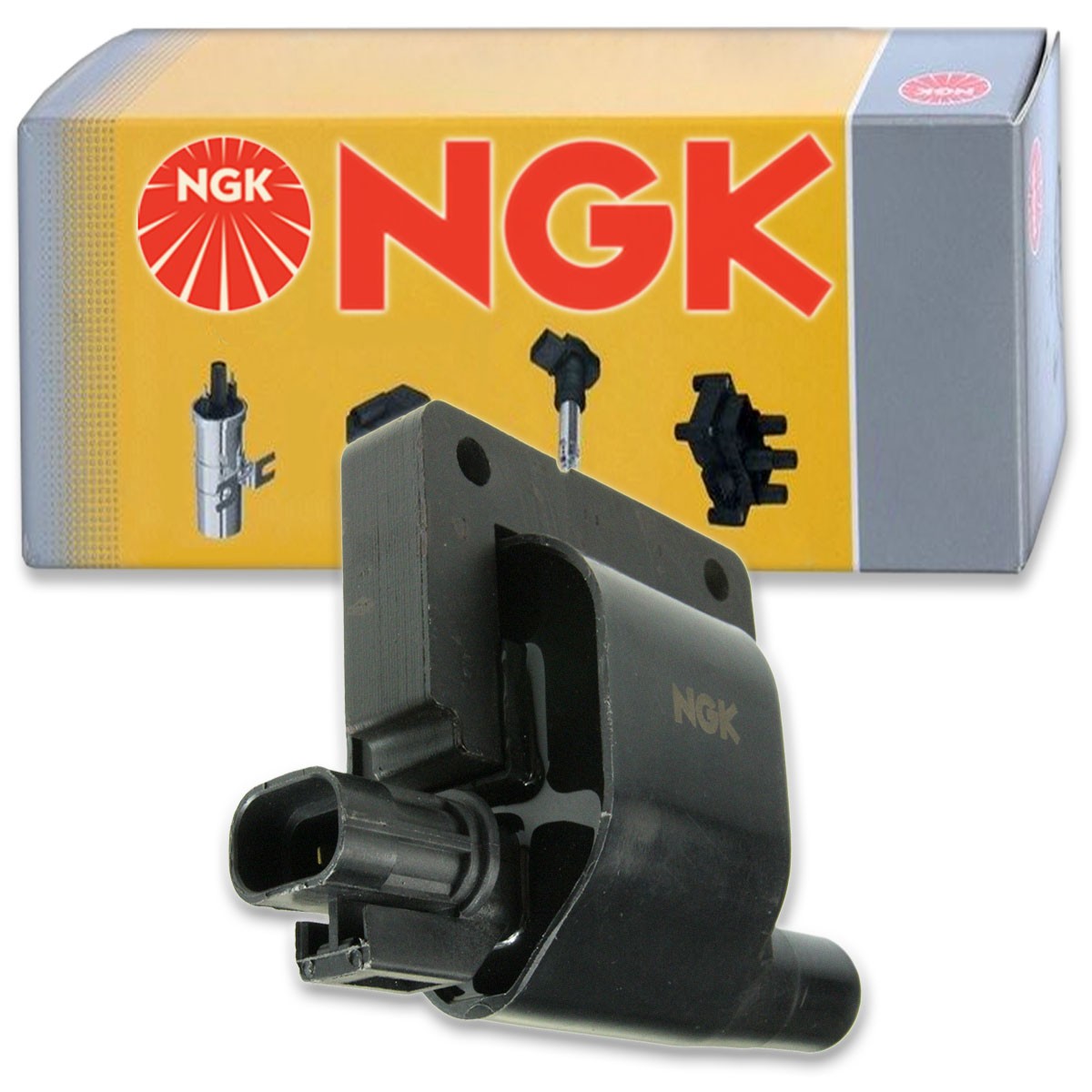 1 pc NGK Ignition Coil for 1989-1991 Subaru Justy 1.2L L3 - Spark Plug Tune rf