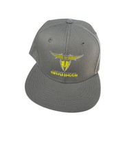 Otto San Antonio Brahmas XFL Football Unisex Gray Eyelets 6 Panel Snapback Hat