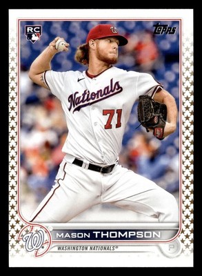 Mason Thompson  2022 Topps Gold Star SP #38 Washington Nationals Rookie RC *030