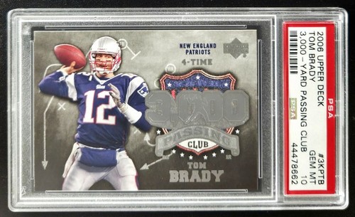 Tom Brady #3KP-TB 2006 Upper Deck 3000 Yard Passing Club card