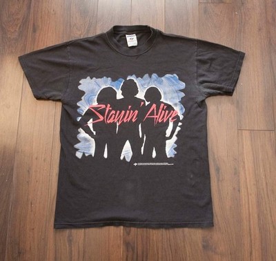 Stayin' Alive Bee Gees  T Shirt Size S  *24d1129