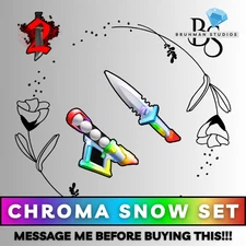 LIMITED🚨| Roblox | Murder Mystery 2 | MM2 | Chroma Snow Dagger Snowcannon Set