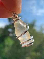 RARE Libyan Desert Glass Pendant Tektite Impactite Jewelry Necklace