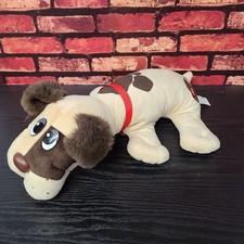 Basic Fun Pound Puppies Plush Dog Tan Brown Red Collar Name Tag Hasbro 18 inch