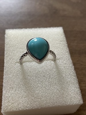 MCGI Sterling Silver Turquoise Size 11 Ring