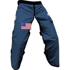 Forester Protective Denim Apron Style Chainsaw Chaps Regular Length DENCHAP-437