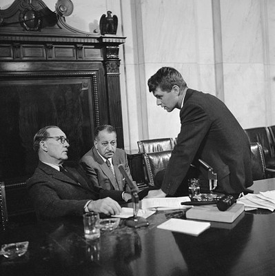 Senator John McClellan chairman Senate labor Rackets Committee Jer- Old Photo