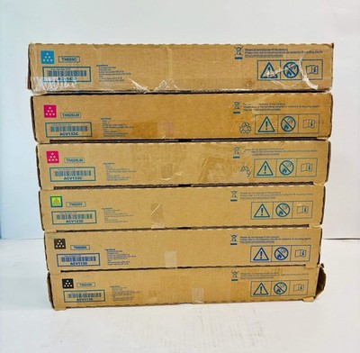 6 Cosmetic OEM Konica BH C450i,C550i Cyan, Mag, Yel & Black Toner TN626 CMMYKK