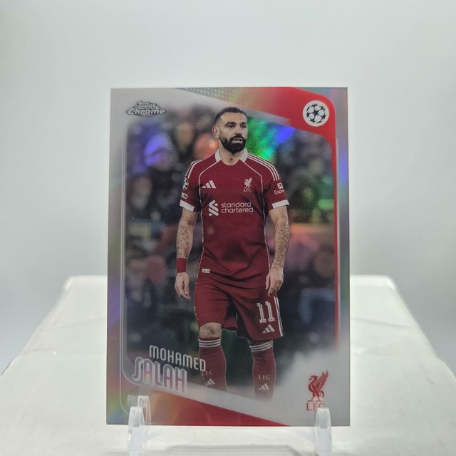 2025-26 Topps Chrome UEFA Mohamed Salah Liverpool Refractor