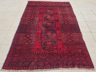 Rare Hand Knotted Vintage Afghan Turkmen Felpah Wool Area Rug 6 x 4 Ft — photo 2