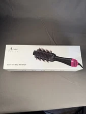 Hair Dryer Brush in One Anti-Frizz Hot Air Straightener Brush - BRAND NEW -blue