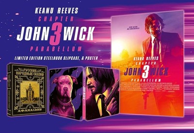 John Wick: Chapter 3 - Parabellum w. Steelbook (4K UHD + Blu-ray, Region Free)