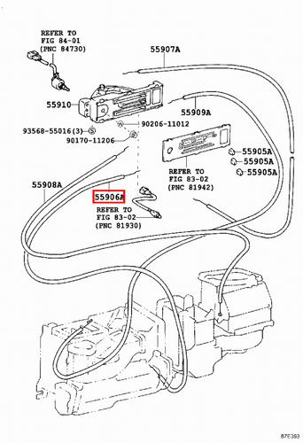 Genuine Toyota LandCruiser 79 78 Series VDJ HZJ Heater Direction Control Cable - Picture 6 of 9