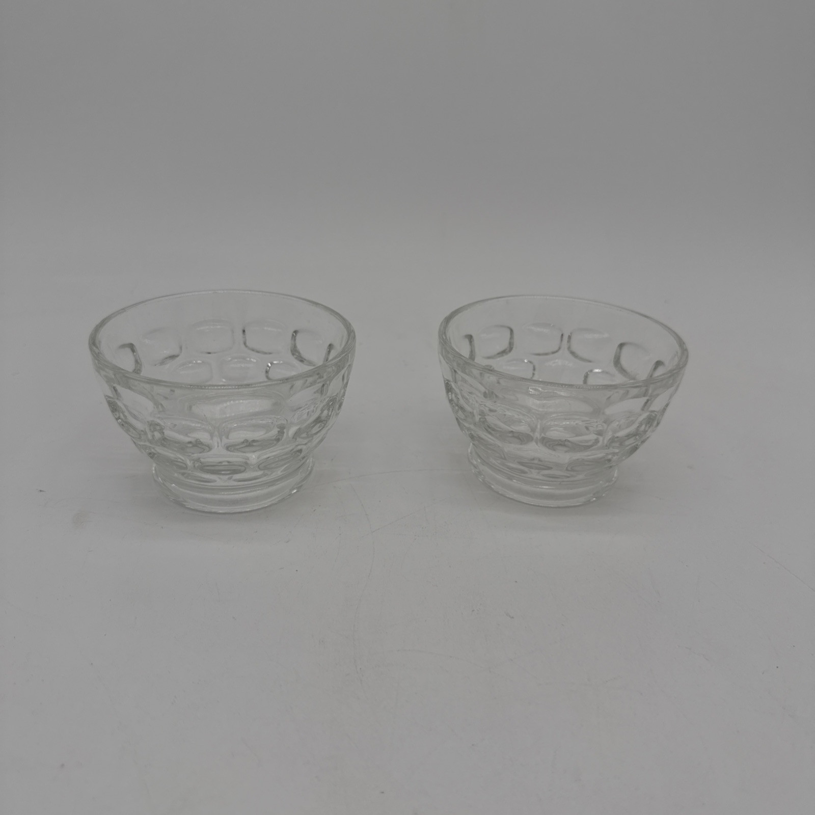 Lote de 2 tazones de burbujas de postre Federal Glass Yorktown