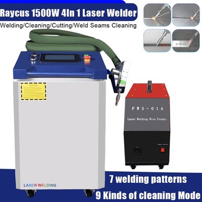 Raycus 1500W 4 IN 1 Laser Welder Laser Welding Cutting Cleaning Machine Handheld