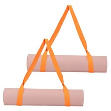 Yoga Mat Straps for Carrying, Adjustable Mat Holder, 2 Pcs  Orange