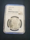 1885-O MORGAN SILVER DOLLAR  MS-64 New Orleans NGC MS-64