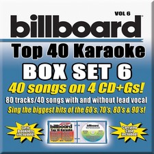 Billboard Top 40 Karaoke Box Set Vol. 6 4 CD G 40 40-Song Party Pack 