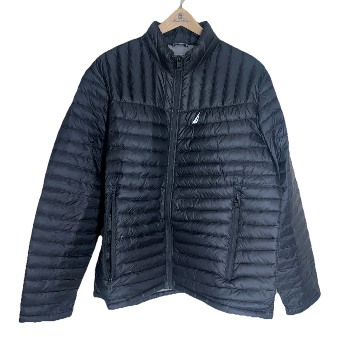 Nautica Men's Size XXL Lightweight Packable Down Jacket Black Winter *READ*