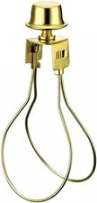 U/D Lamp Shade Light Bulb Clip Adapter,Clip on Lamp Harp with Shade Attaching Fi
