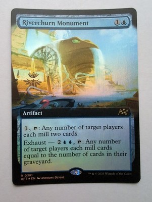 MTG Riverchurn Monument (DFT) Aetherdrift (Extended Art) Foil Rare 381