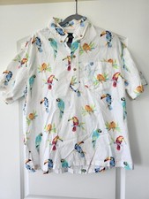 Chubbies Men's White The Dude Where's Macaw Nutter Size Lg, Original USA made