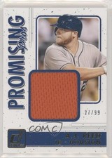 2017 Panini Donruss Promising Pros Materials Gold 27/99 AJ Reed #PPM-AR 11pj